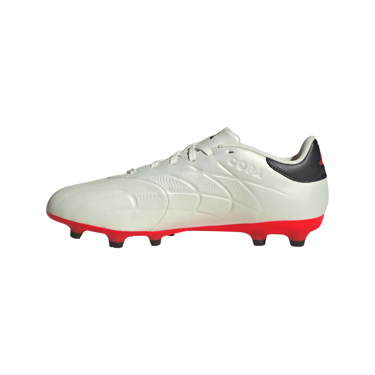 adidas Copa Pure 2 League FG Adult Soccer Cleats IF5448 Ivory/Core Black/Solar Red