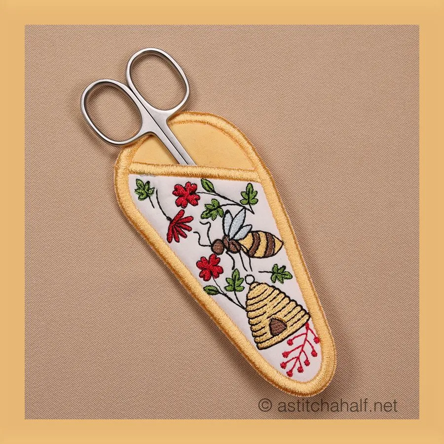 All In The Hoop Golden Gardeners Scissor Case with Fob