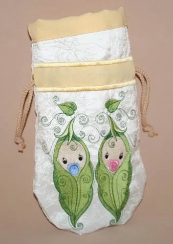 Baby Twins Drawstring Bag