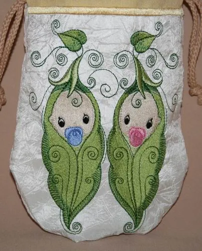 Baby Twins Drawstring Bag