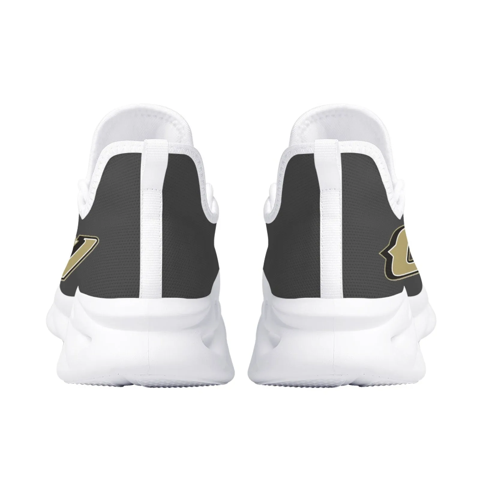 CVHS Blackhawk Logo White & Charcoal Gray Max Soul Athletic Shoes