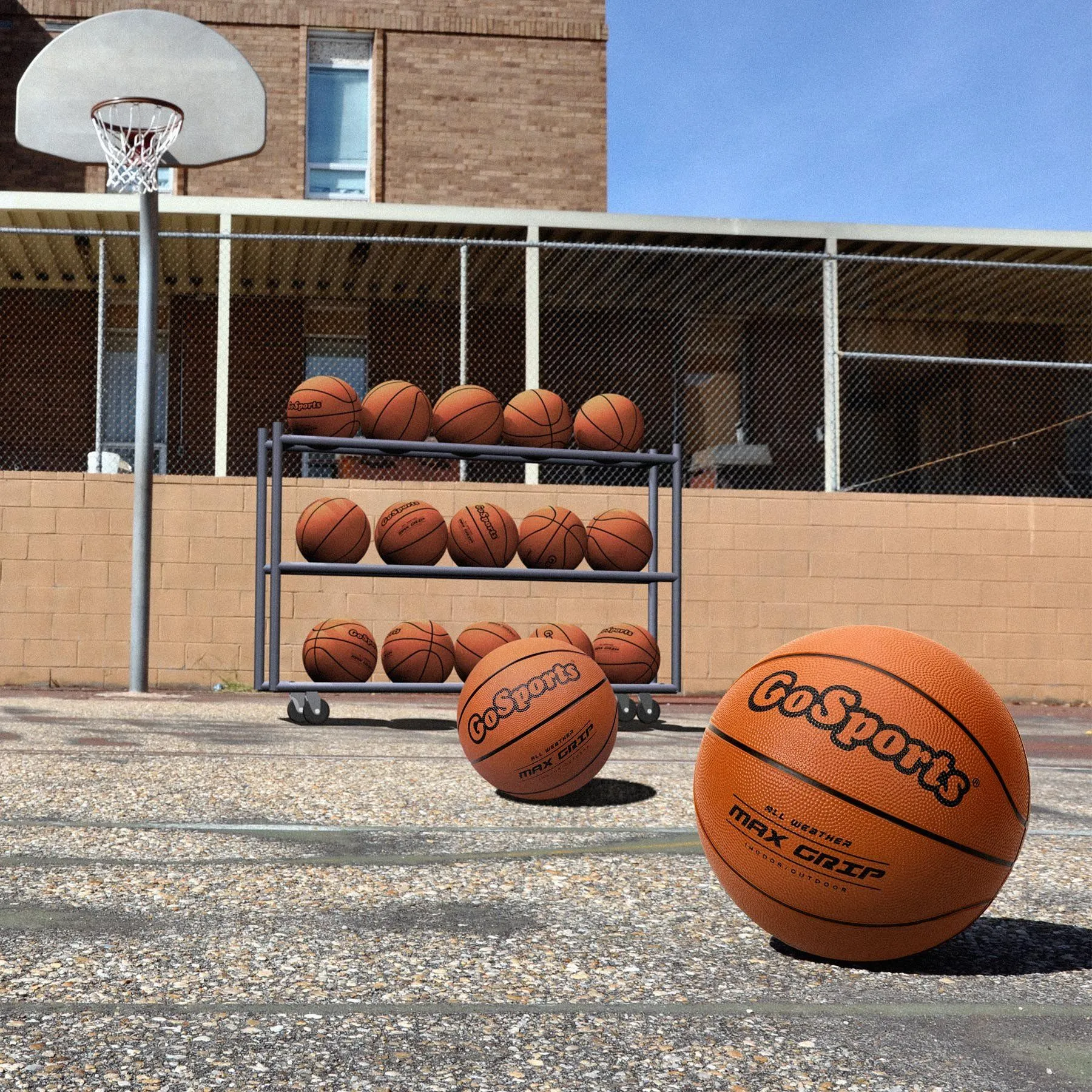 GoSports Size 6 Rubber Basketballs