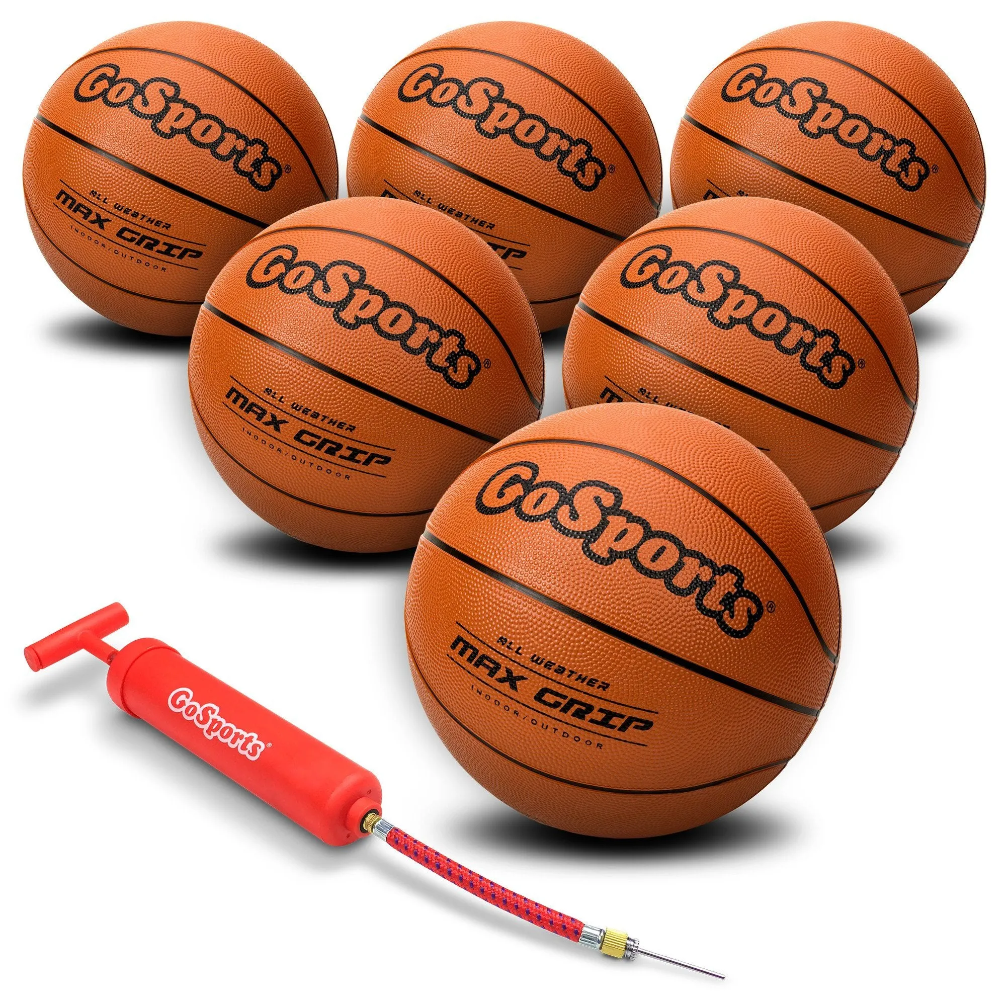 GoSports Size 6 Rubber Basketballs