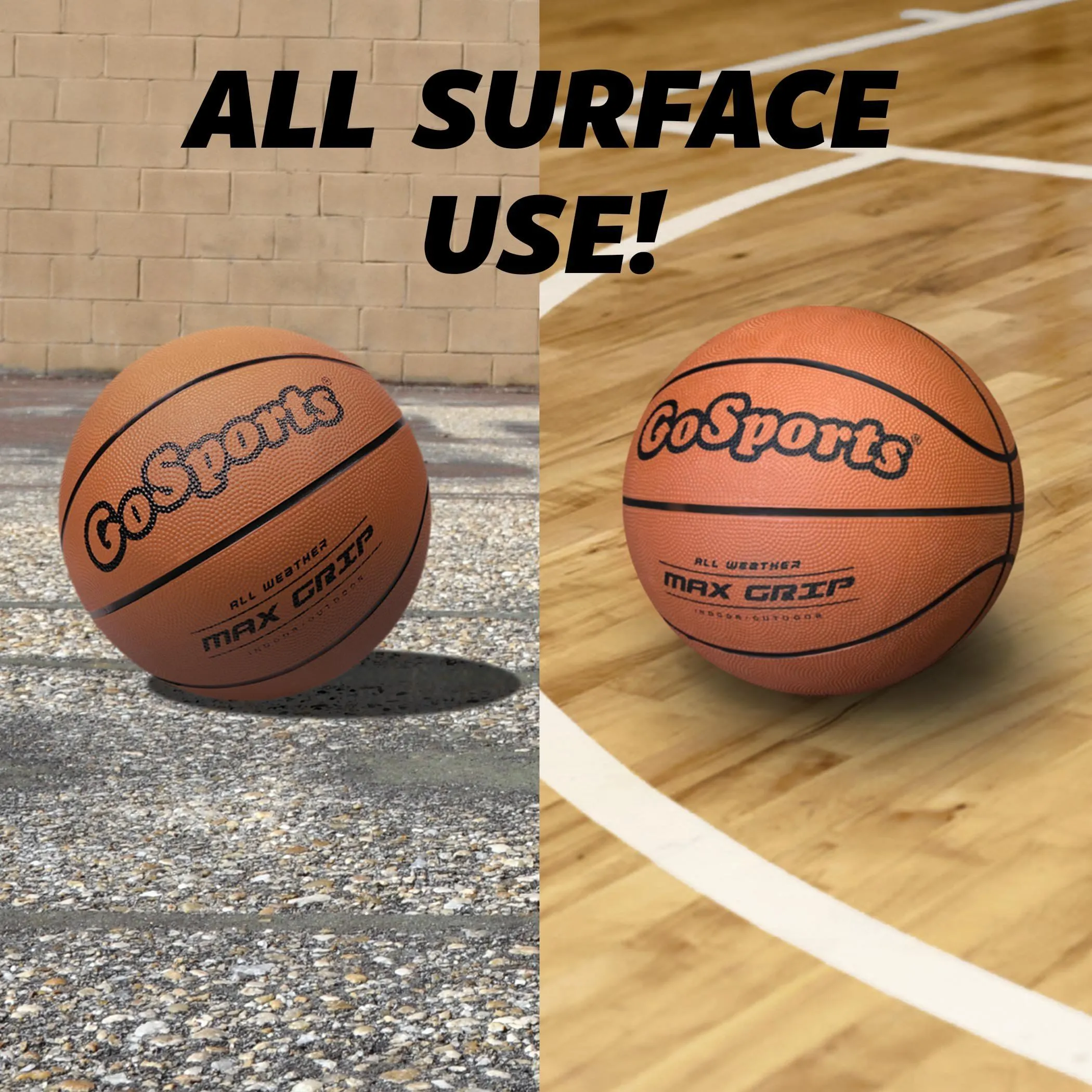 GoSports Size 6 Rubber Basketballs