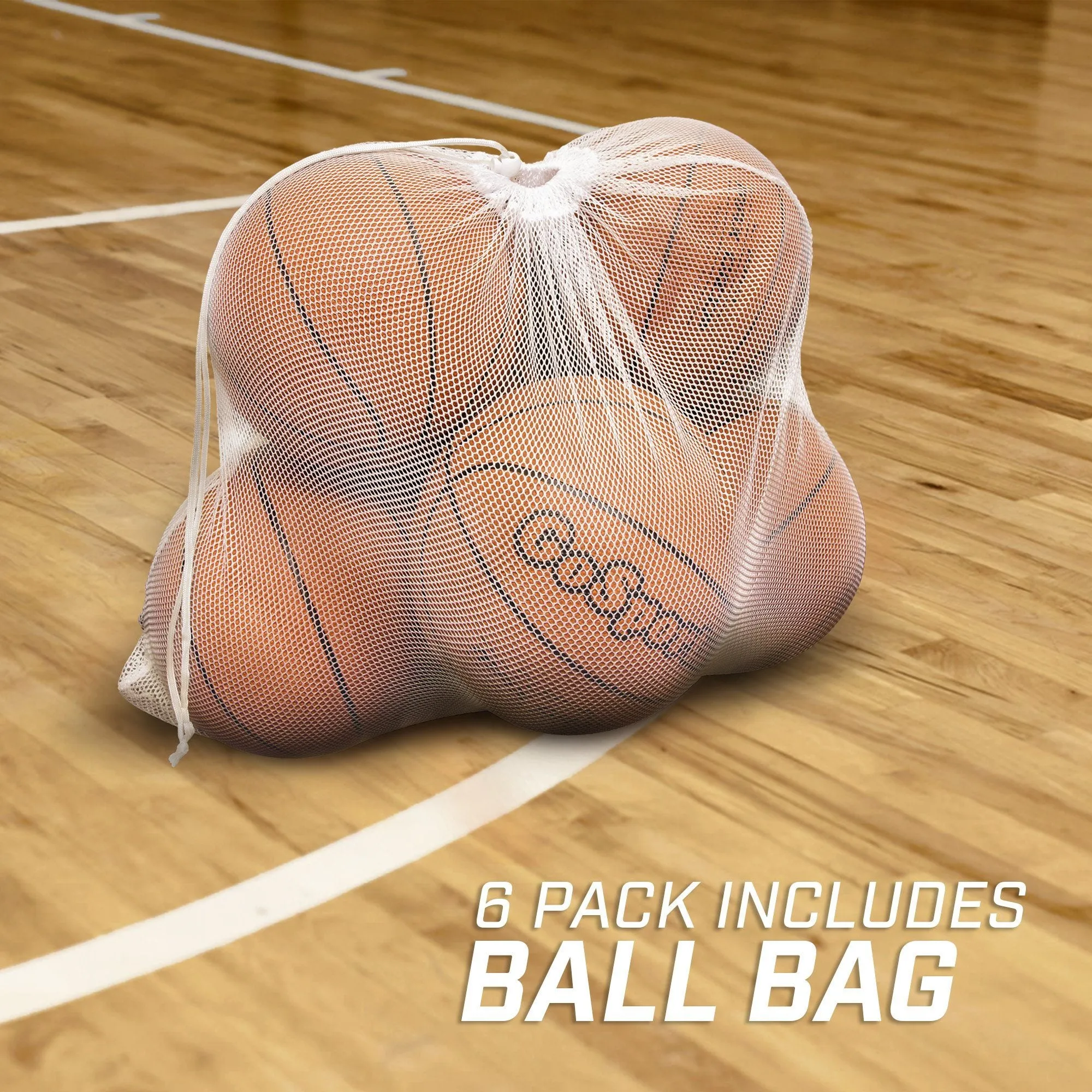 GoSports Size 6 Rubber Basketballs
