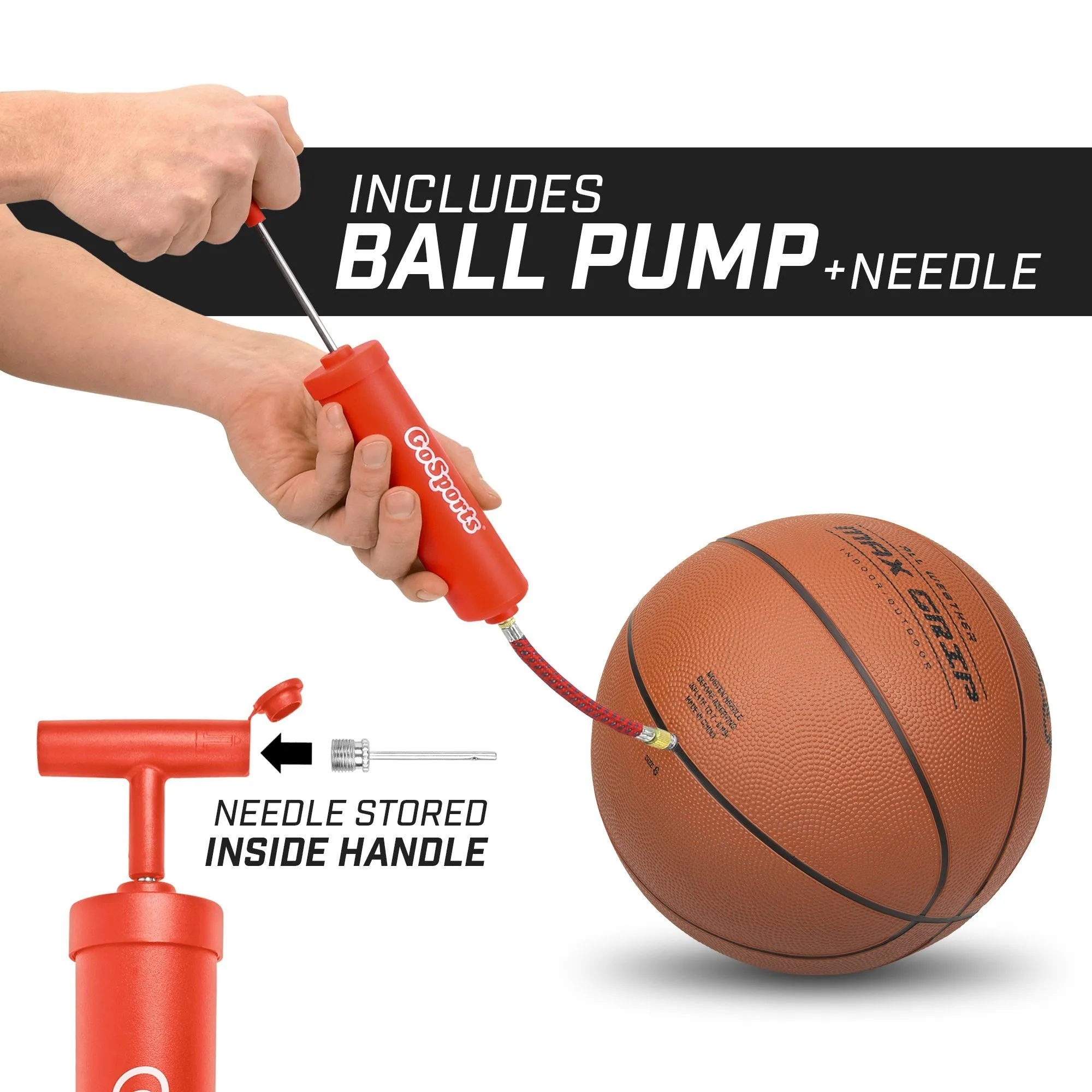 GoSports Size 6 Rubber Basketballs