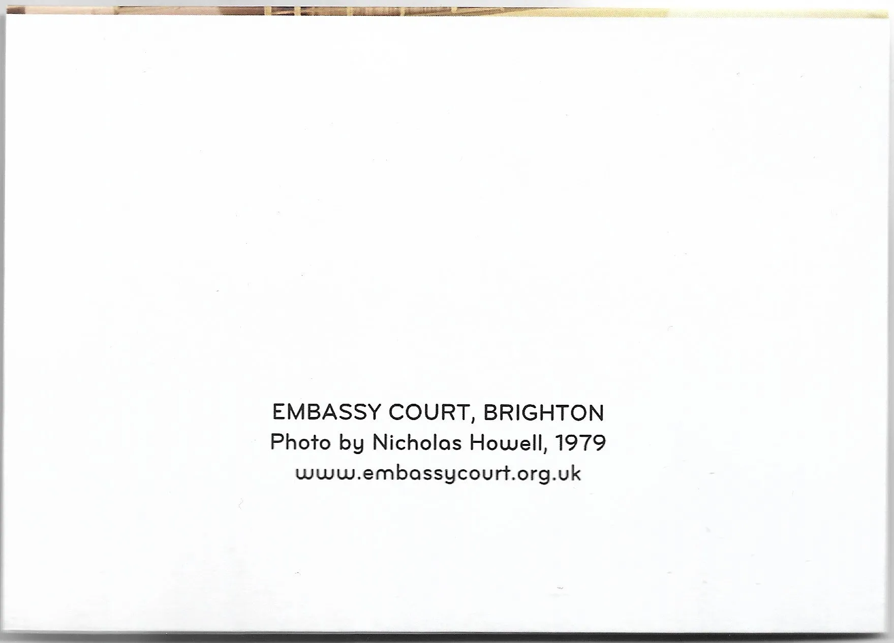 Greeting card – Embassy Court 3