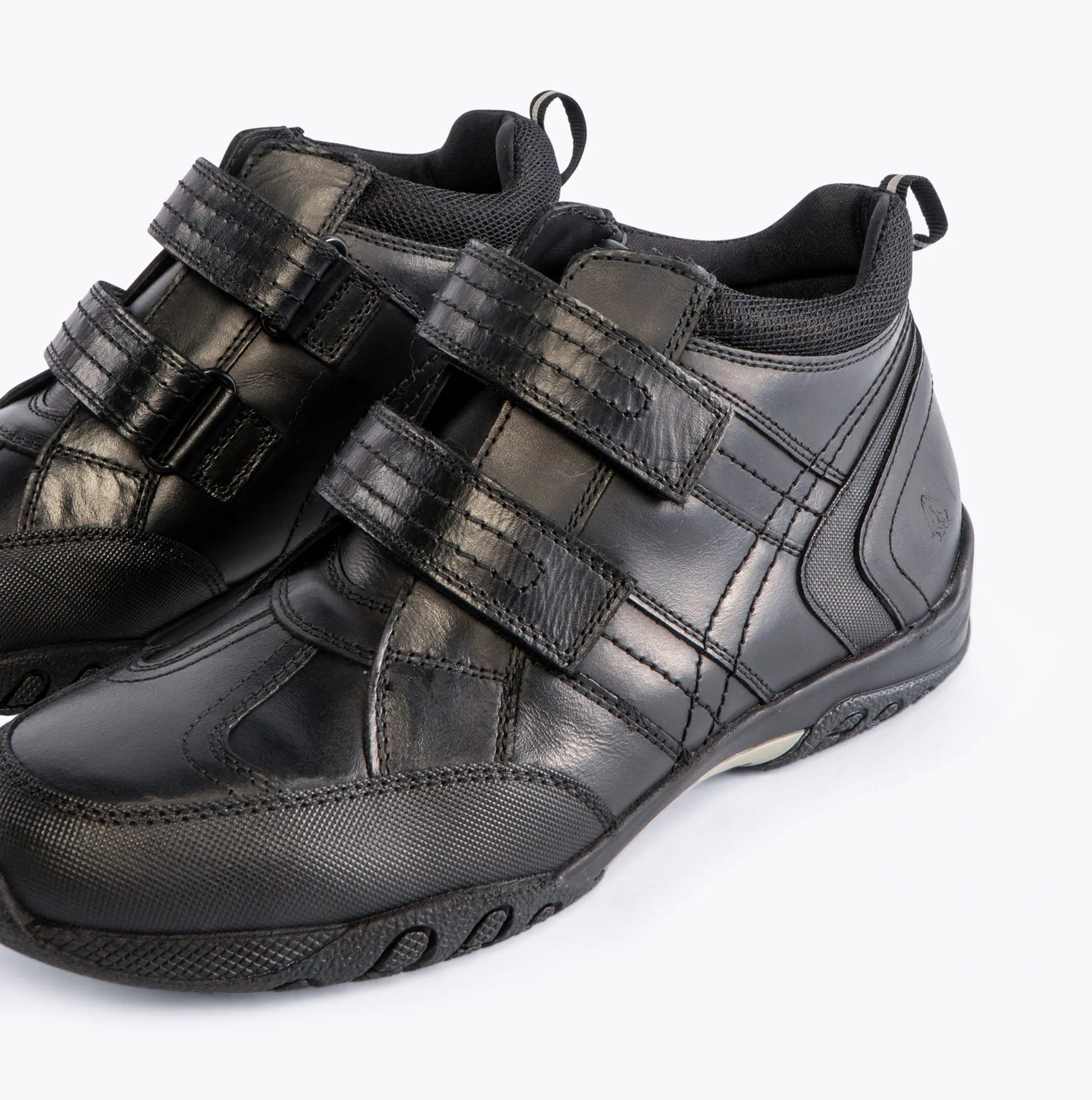 Hush Puppies JEZZA Boys Leather School Boots Black