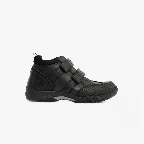Hush Puppies JEZZA Boys Leather School Boots Black