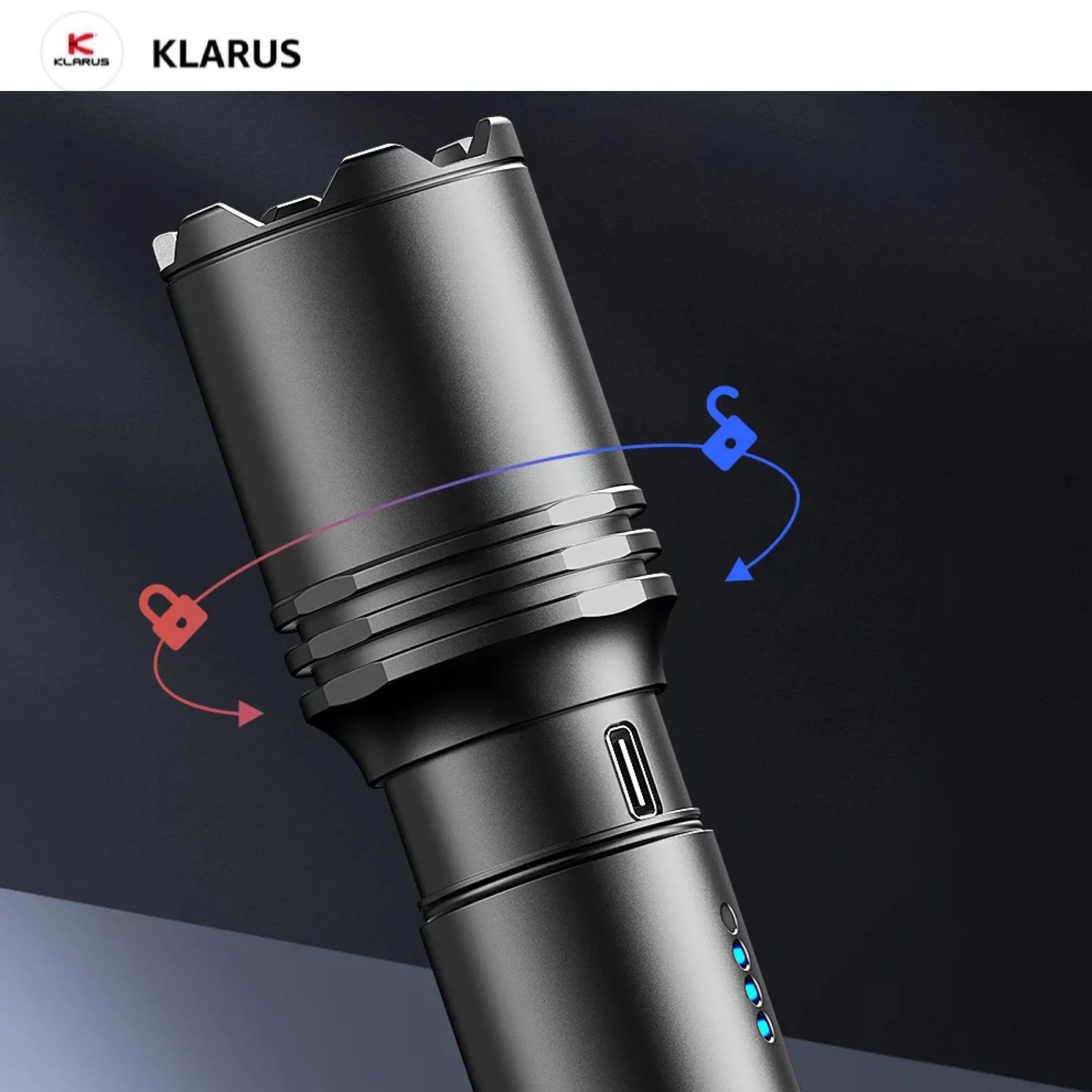 Klarus A1 High-Performance Tactical Flashlight