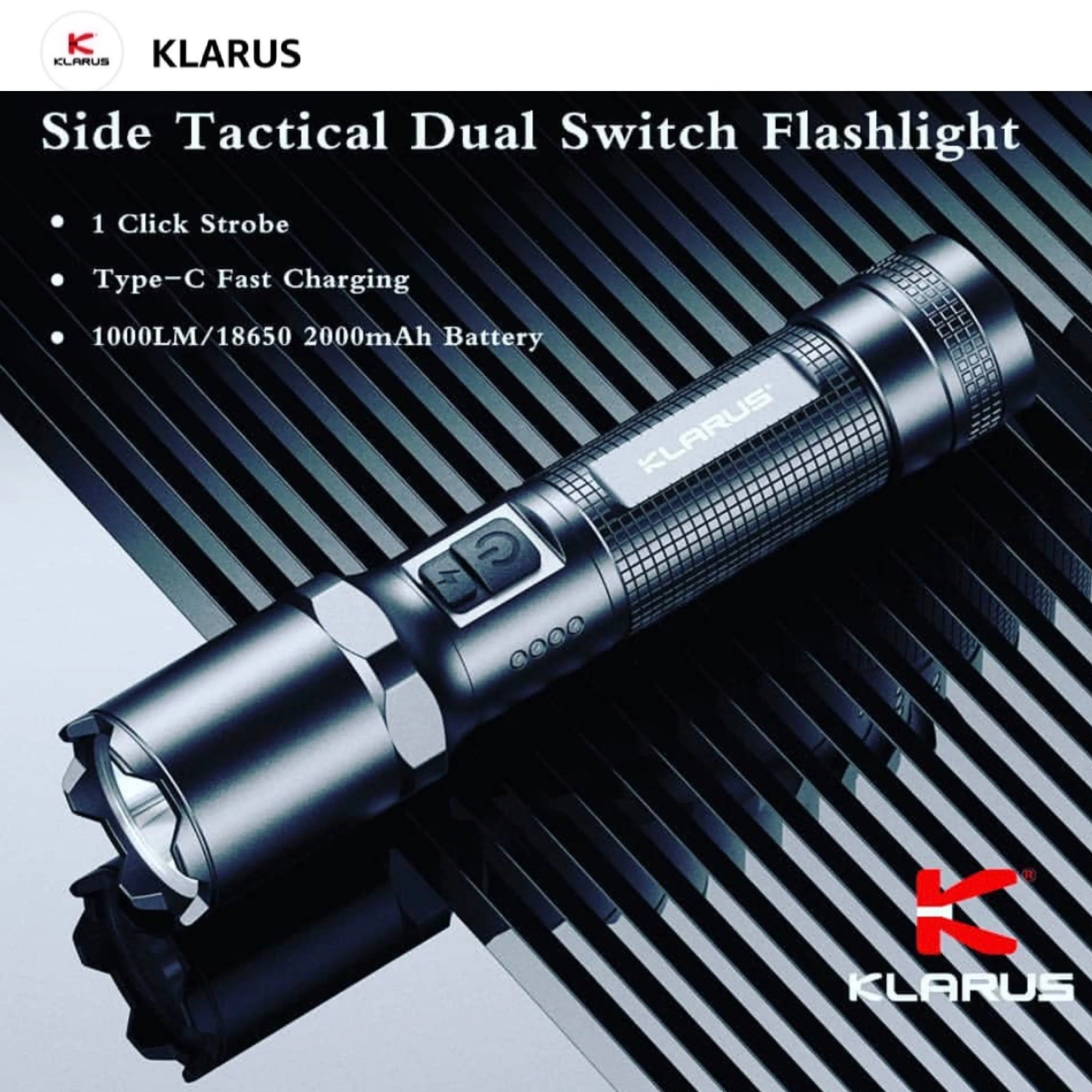 Klarus A1 High-Performance Tactical Flashlight