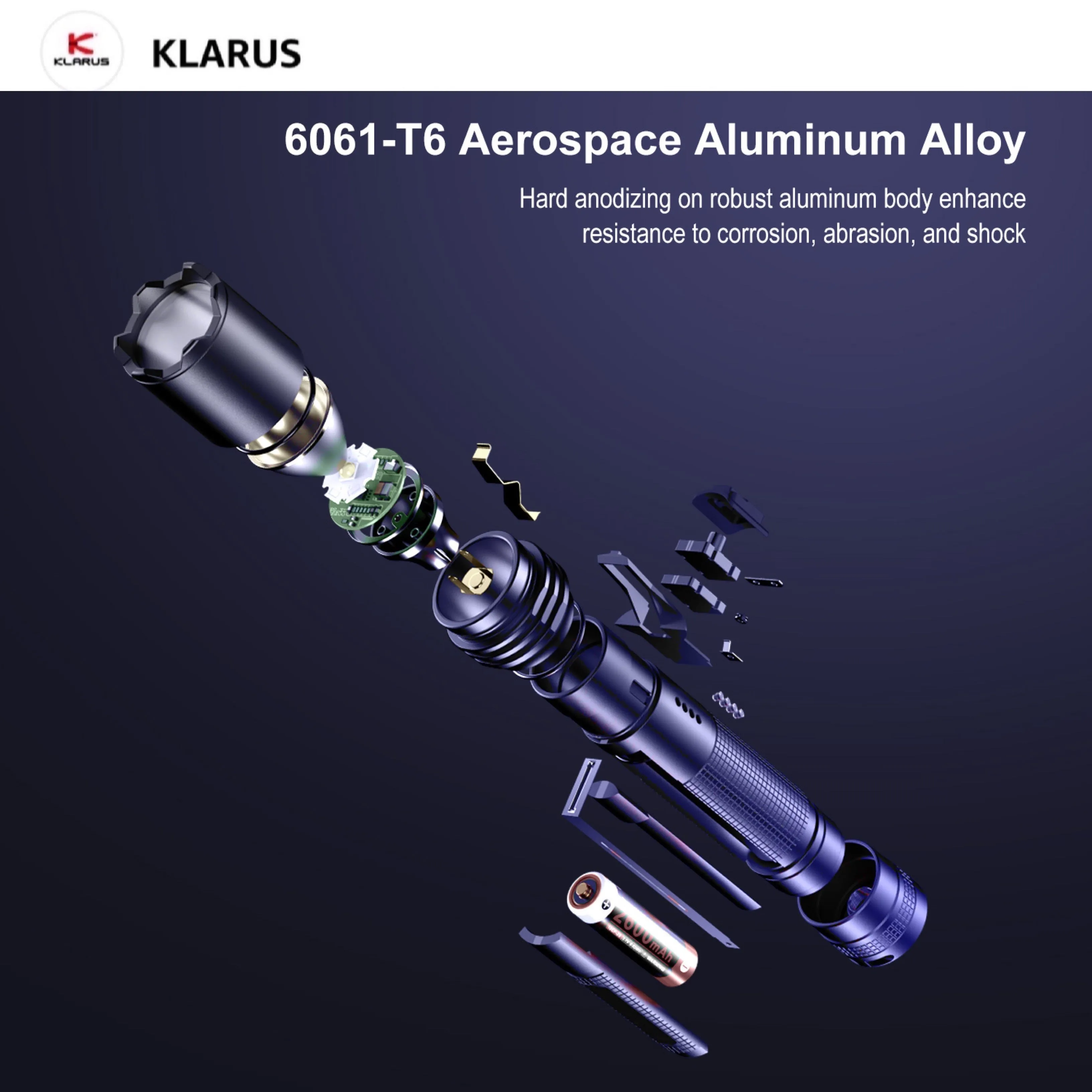 Klarus A1 High-Performance Tactical Flashlight