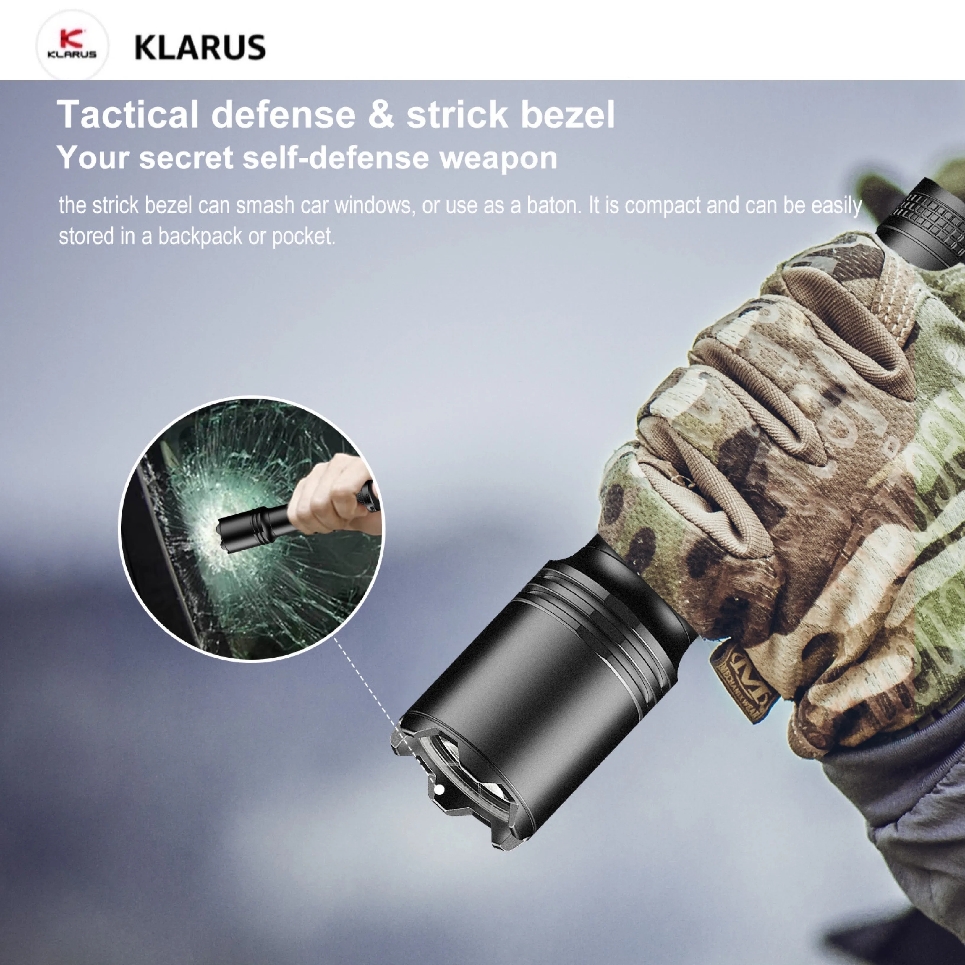 Klarus A1 High-Performance Tactical Flashlight