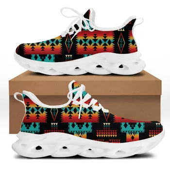 Tribal Aztec Print on Demand Artwork Max Sole Athletic Shoes (Unisex)