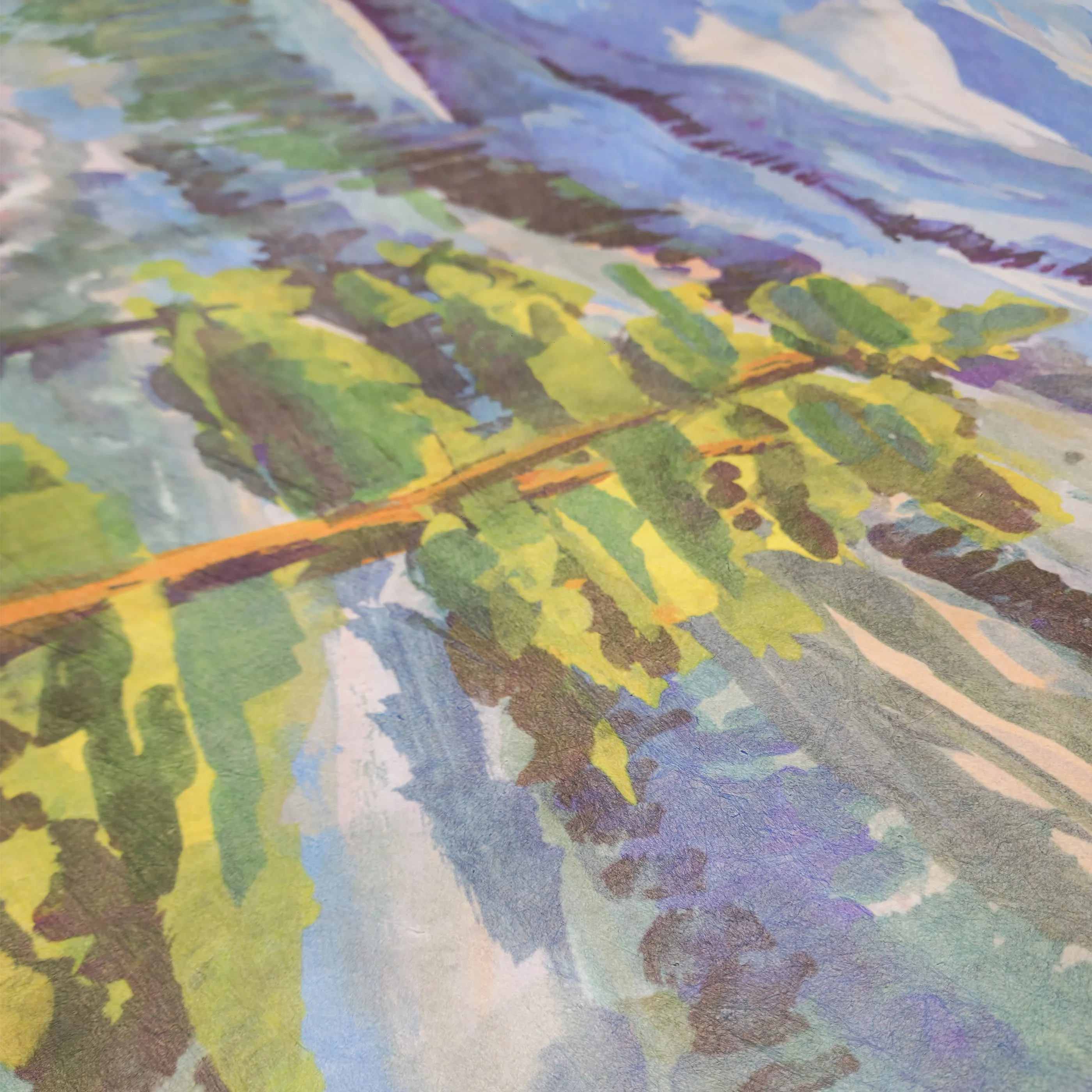 Tyvek Ground Cloth "Yellowstone Wilderness" - by Hannah Beimborn