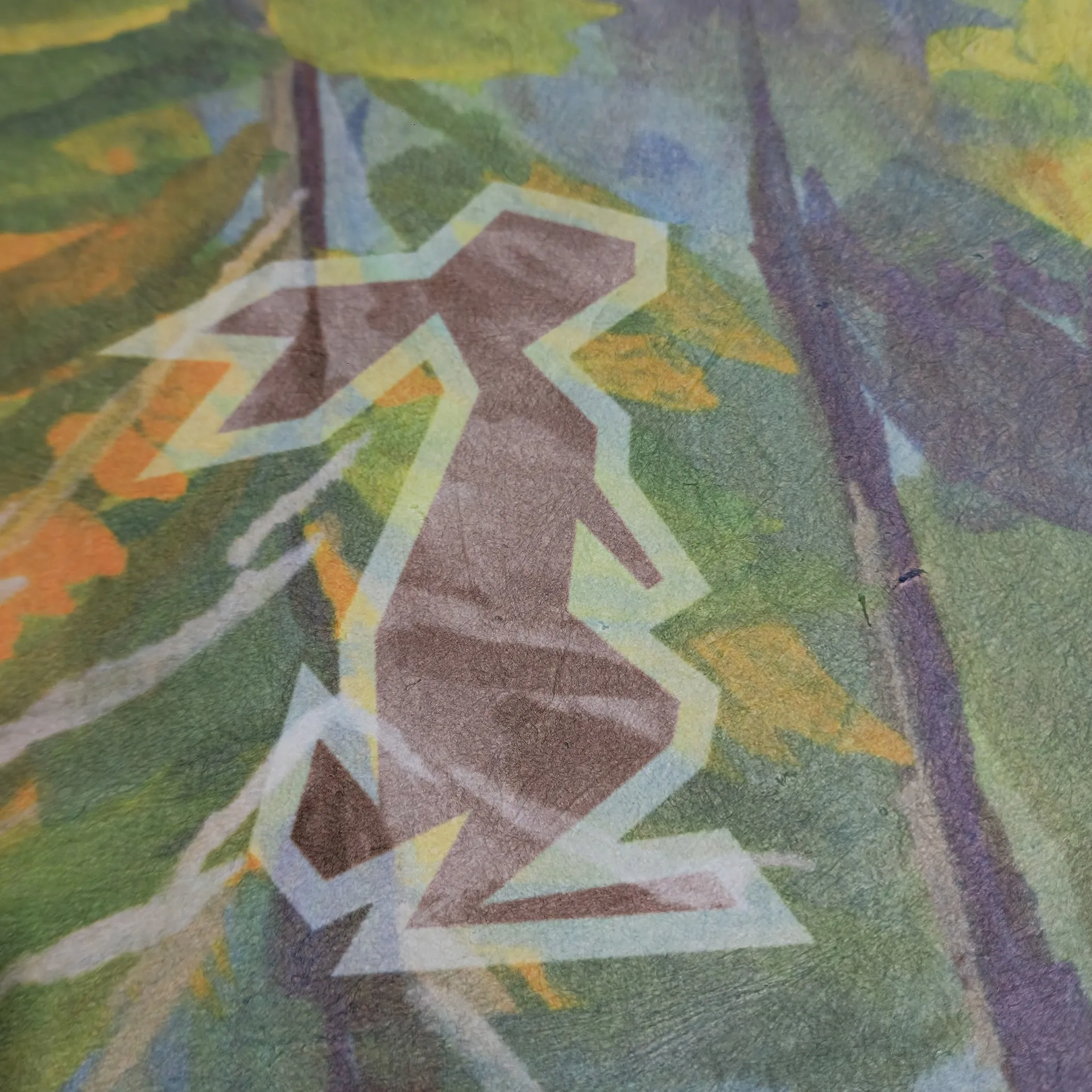 Tyvek Ground Cloth "Yellowstone Wilderness" - by Hannah Beimborn